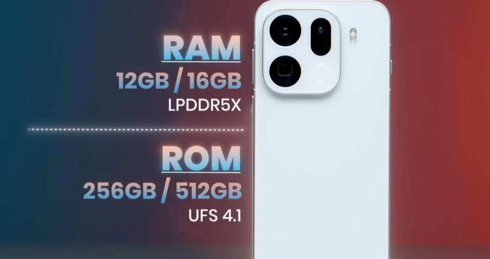 Oppo Find x9 Pro RAM & Storage